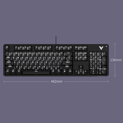 Rapoo V500DIY Mechanical Keyboard With Light Effect 18 Keys Hot Swap Fast Silver Shaft Desktop Laptop Wired Keyboard(Black) - Wired Keyboard by Rapoo | Online Shopping UK | buy2fix