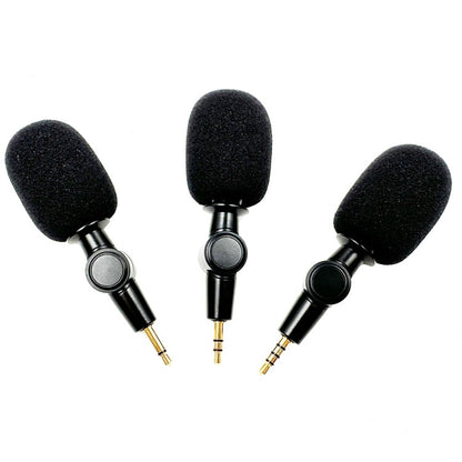 Mobile Phone Live Broadcast Microphone, Style: Pro 3.5 Straight Head 3-section Plug (Sponge Cover) - Microphone by buy2fix | Online Shopping UK | buy2fix