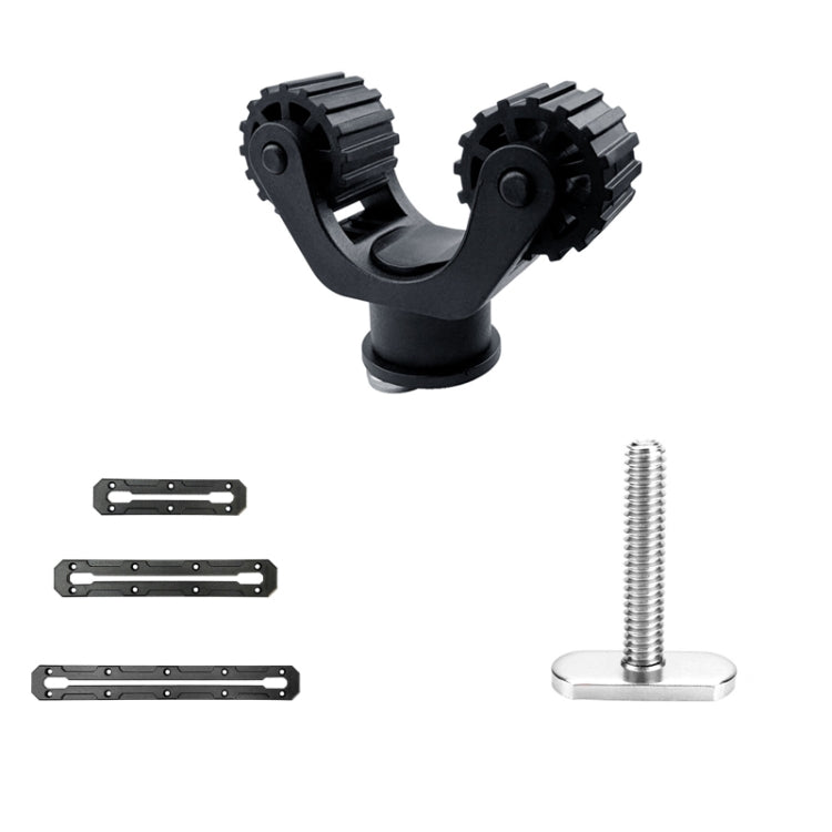 Canoe Paddle Fishing Rod Holder Rail Bracket Kayak Accessories, Specification: 6x25mm T-bolt - Marine Accessories & Parts by buy2fix | Online Shopping UK | buy2fix