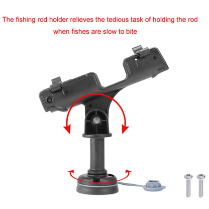 Marine 360 Degree Adjustable Plastic Fishing Rod Holder(With Round Mounting Base) - Marine Accessories & Parts by buy2fix | Online Shopping UK | buy2fix