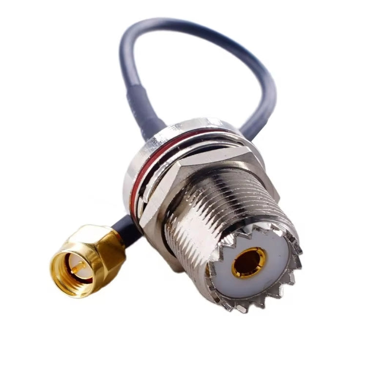 10cm SMA Male To SO239 UHF Female Coaxial RF Cable RG174 Coaxial Connector - Connectors by buy2fix | Online Shopping UK | buy2fix