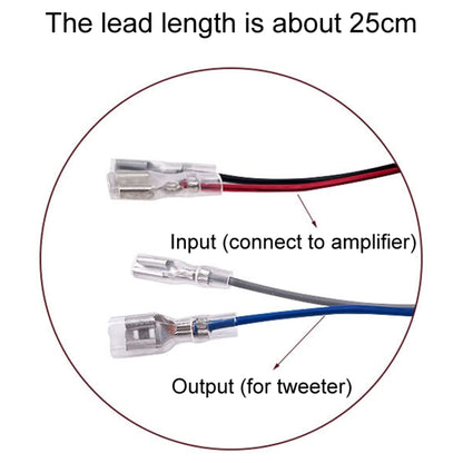 WEAH-T-5 Car Modification Tweeter Crossover Hi-Fi Audio Divider, Style: B Model 2.5UF - Audio Crossover by buy2fix | Online Shopping UK | buy2fix