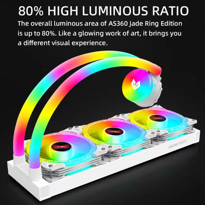 COOLMOON AS360 Magic Diamond Edition Computer Cooler ARGB Water Cooling Light Integrated CPU Radiator(White) - Fan Cooling by COOLMOON | Online Shopping UK | buy2fix