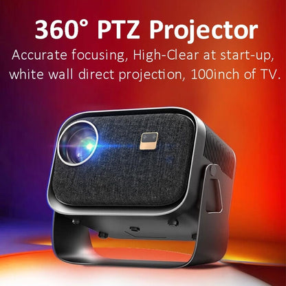 Android 4K HD Version Portable Mini Projector Smart Home Theater(EU Plug) - Mini Projector by buy2fix | Online Shopping UK | buy2fix