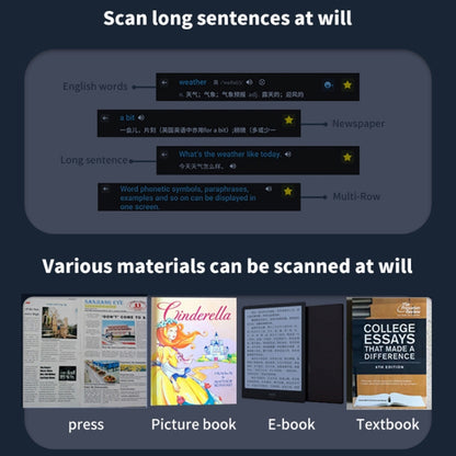 International Version Multi-language Scanning Offline Intelligent Simultaneous Translation Pen(Gray) -  by buy2fix | Online Shopping UK | buy2fix