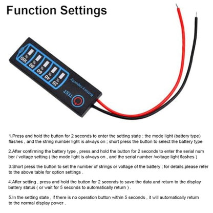 4615 Lead- Acid Lithium Battery Universal LED Voltage And Electricity Display Board - LCD & LED Display Module by buy2fix | Online Shopping UK | buy2fix