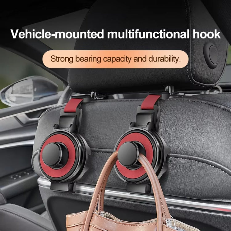 3 In 1 Car Seat Back Hanger for Cup and Phone Vehicle Seat Headrest Hooks(Black) - Auto Fastener & Clips by buy2fix | Online Shopping UK | buy2fix