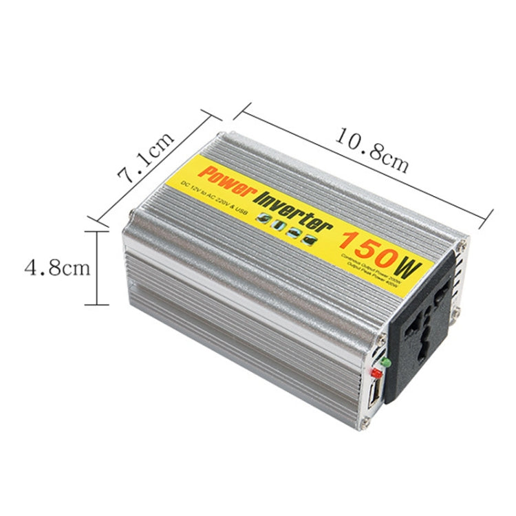 150W Car Inverter Modified Wave Automotive Power Conversion, Specification: 12V To 220V - Modified Square Wave by buy2fix | Online Shopping UK | buy2fix