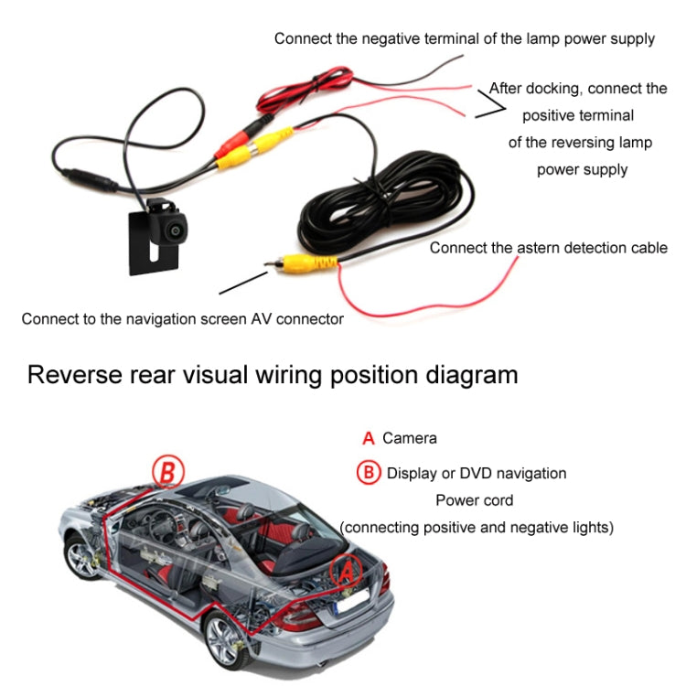 Car AHD Rear View High Definition Night Vision Reversing Camera, Specifications: CCD 170 Degrees - Rear View Cameras by buy2fix | Online Shopping UK | buy2fix