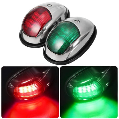 Marine Navigation Warning Light Signal LED Yacht Light, Color: Black Shell Green - Marine Accessories & Parts by buy2fix | Online Shopping UK | buy2fix