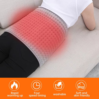 Electric Heating Blanket Physiotherapy Heating Pad Office Home Temperature Control Waist Belt Warming Blanket, Plug: EU Plug(Gray) - Electric Blankets by buy2fix | Online Shopping UK | buy2fix