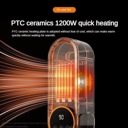 E68 1200W PTC Ceramic Heating Desktop Heater Smart Electric Heater, Plug: EU Plug(Standard Model) - Electric Heaters by buy2fix | Online Shopping UK | buy2fix