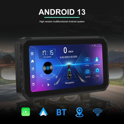 6.2 Inch Screen For Motorcycles Without Rear View Supports Carplay / Android Auto / GPS / Bluetooth 2+32G - Electrical Instruments by buy2fix | Online Shopping UK | buy2fix