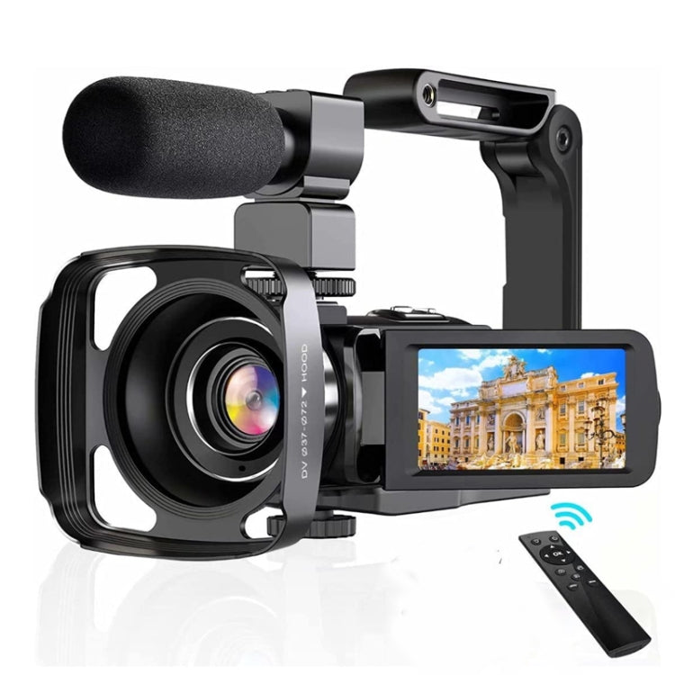 4K  Digital Video Camera 3 Inch IPS Touch Screen 56MP 18X Digital Zoom WiFi Camcorder, Spec: Set 3 - Video Cameras by buy2fix | Online Shopping UK | buy2fix