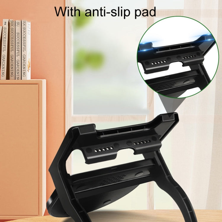 15W Desktop Vertical Cell Phone Wireless Charging Stand(Black) - Wireless Charger Holders by buy2fix | Online Shopping UK | buy2fix