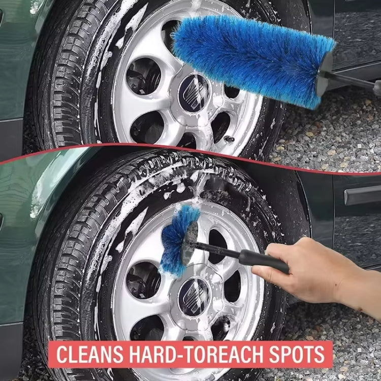 3pcs /Set Car Wash Engine Compartment Cleaning Detail Brush(Blue) - Car washing supplies by buy2fix | Online Shopping UK | buy2fix