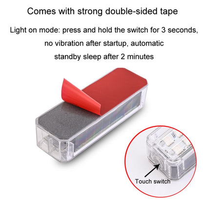 Solar Car Warning Double-Row Flashing Lights, Color: Yellow White - Warning Lights by buy2fix | Online Shopping UK | buy2fix