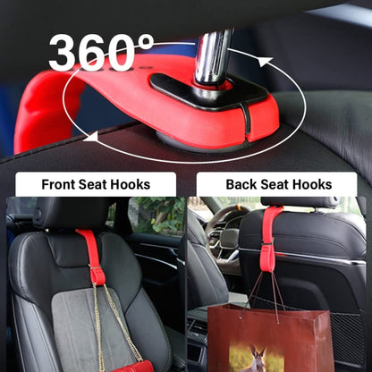 Adjustable Silicone Car Seat Back Storage Hook(Black) - Auto Fastener & Clips by buy2fix | Online Shopping UK | buy2fix