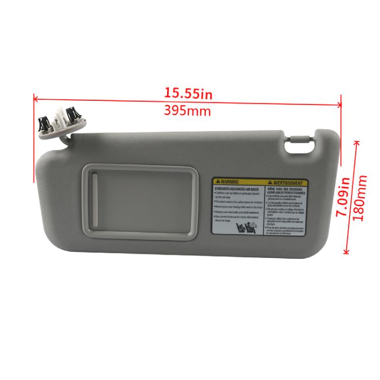 For Toyota RAV4  Car Left Sun Visor(Gray) - Interior Mirrors by buy2fix | Online Shopping UK | buy2fix