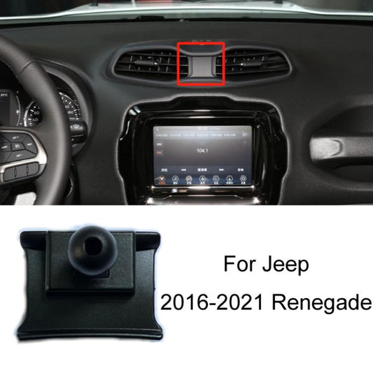 For Jeep Car Special Mobile Phone Navigation Bracket Base, Model: 16-21 Renegade - Special Car Holders by buy2fix | Online Shopping UK | buy2fix