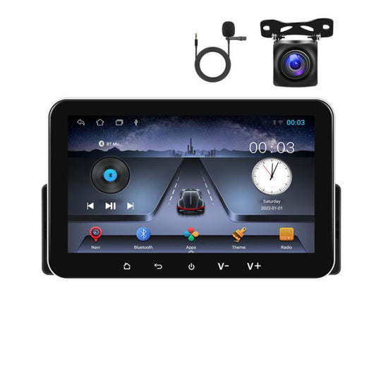 7 inch Horizontal Screen Android 13.0 Single Spindle Universal Car Multimedia Player, Style: Standard+Camera+Mic - Car MP3 & MP4 & MP5 by buy2fix | Online Shopping UK | buy2fix