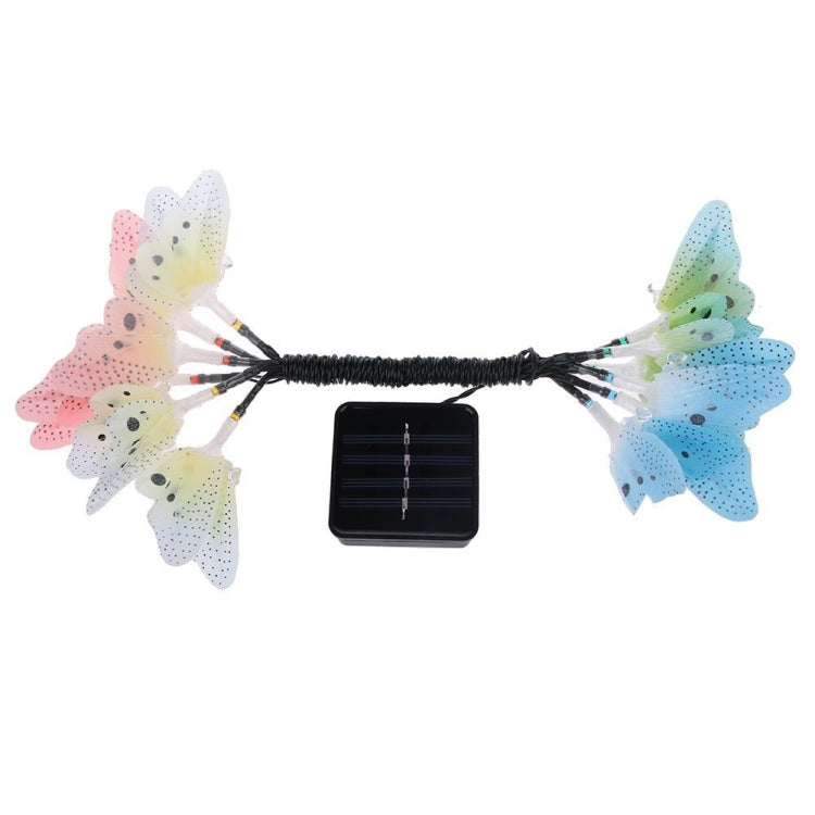 Solar Powered Butterfly Fiber Optic Fairy String Waterproof Christmas Outdoor Garden Holiday Lights, Size:5m 20LEDs - Solar Lights by buy2fix | Online Shopping UK | buy2fix