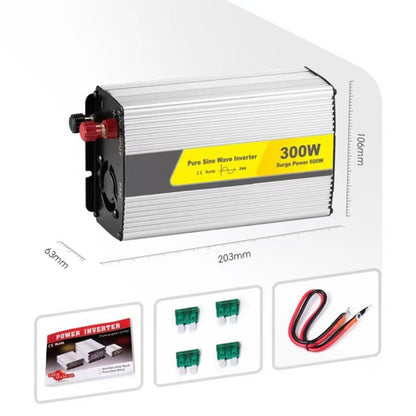 SUVPR DY-LG300S 300W DC 24V to AC 220V 50Hz Pure Sine Wave Car Power Inverter with Universal Power Socket - Pure Sine Wave by SUVPR | Online Shopping UK | buy2fix