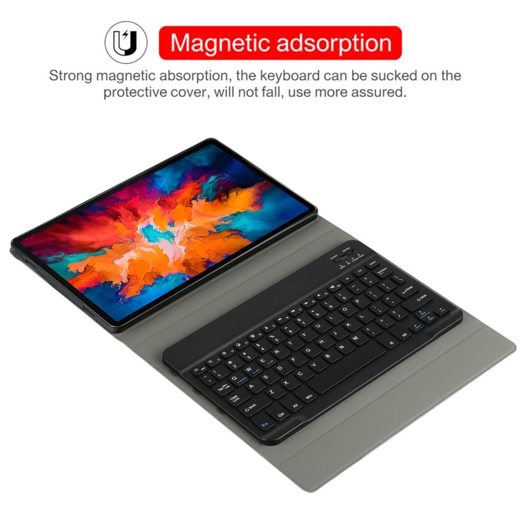 AM13 2 in 1 Removable Bluetooth Keyboard + Protective Leather Tablet Case with Holder for Lenovo Tab P11 Pro (TB-XJ706F)(Black) - Lenovo Keyboard by buy2fix | Online Shopping UK | buy2fix
