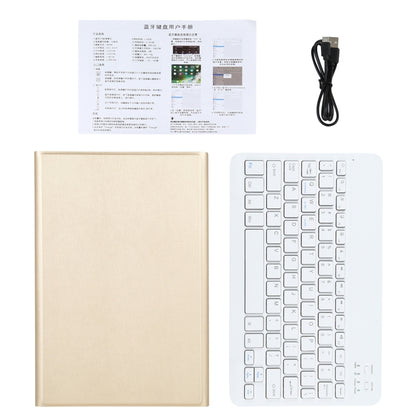AM13 2 in 1 Removable Bluetooth Keyboard + Protective Leather Tablet Case with Holder for Lenovo Tab P11 Pro (TB-XJ706F)(Gold) - Lenovo Keyboard by buy2fix | Online Shopping UK | buy2fix