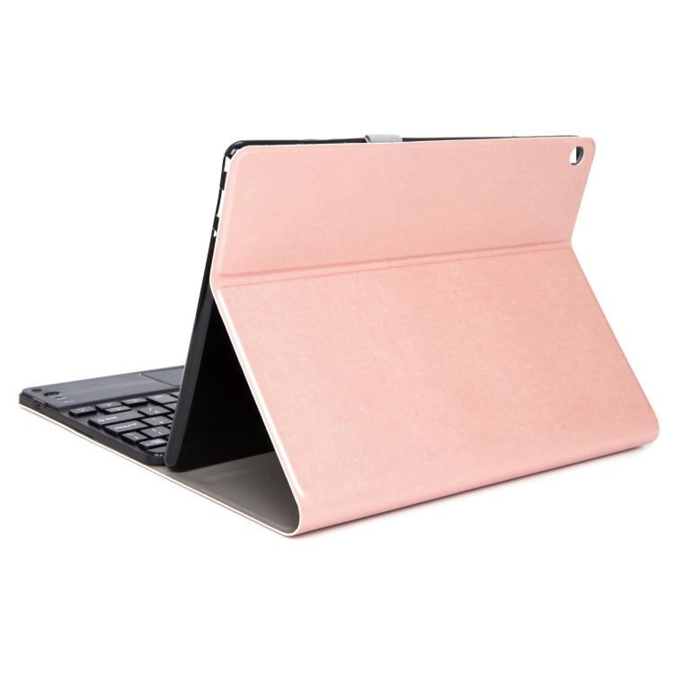 DY-M10ReL-C 2 in 1 Removable Bluetooth Keyboard + Protective Leather Tablet Case with Touchpad & Holder for Lenovo Tab M10 FHD REL(Rose Gold) - Lenovo Keyboard by buy2fix | Online Shopping UK | buy2fix