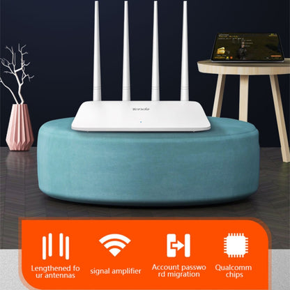 Tenda F6 300Mbps 4 External 5dBi Antennas Wireless N300 Easy Setup Router - Wireless Routers by Tenda | Online Shopping UK | buy2fix