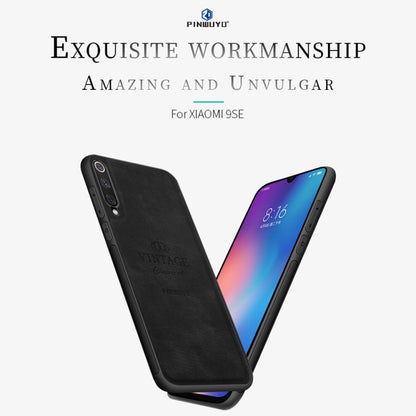 PINWUYO Shockproof Waterproof Full Coverage PC + TPU + Skin Protective Case for Xiaomi Mi 9 SE(Black) - Xiaomi Cases by dibase | Online Shopping UK | buy2fix