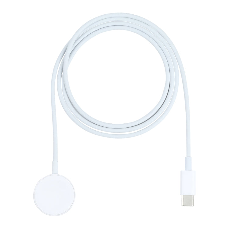 Wireless Magnetic Quick Charging to Type-C / USB-C Cable for Apple Watch (White) - Apple Accessories by buy2fix | Online Shopping UK | buy2fix