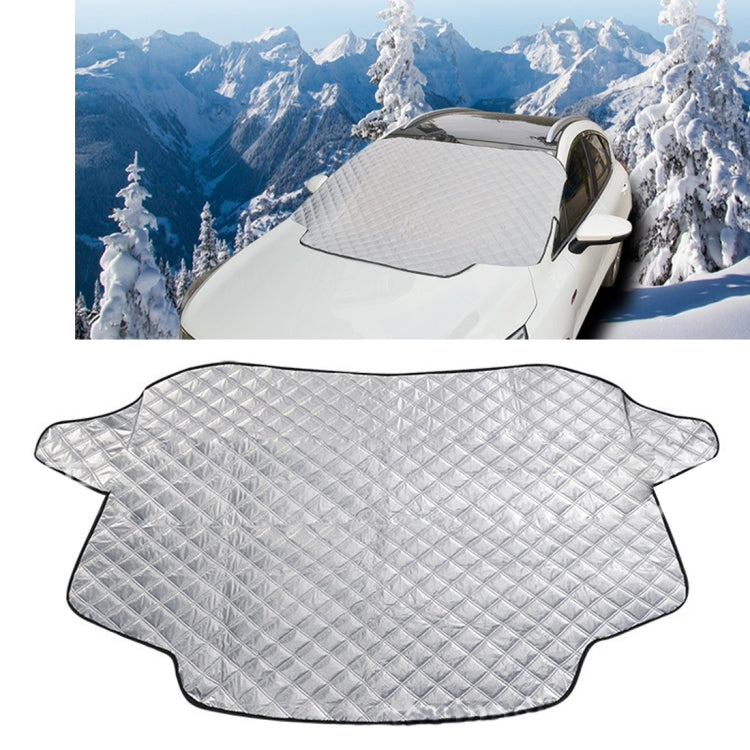 Automobile Front Windshield Cover Snow Cover Plus Cotton Car Windshield Sun Shade Winter Car Snow Shield Cover, Random Color Delivery - PE Material by buy2fix | Online Shopping UK | buy2fix