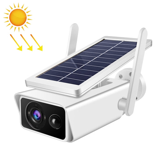 T13-2 1080P HD Solar Powered 2.4GHz WiFi Security Camera with Battery, Support Motion Detection, Night Vision, Two Way Audio, TF Card - Security by buy2fix | Online Shopping UK | buy2fix