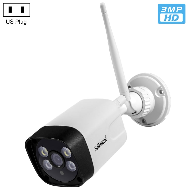 SriHome SH035 3.0 Million Pixels 1296P HD IP Camera, Support Two Way Audio / Motion Detection / Humanoid Detection / Full-color Night Vision / TF Card, US Plug - Security by SriHome | Online Shopping UK | buy2fix