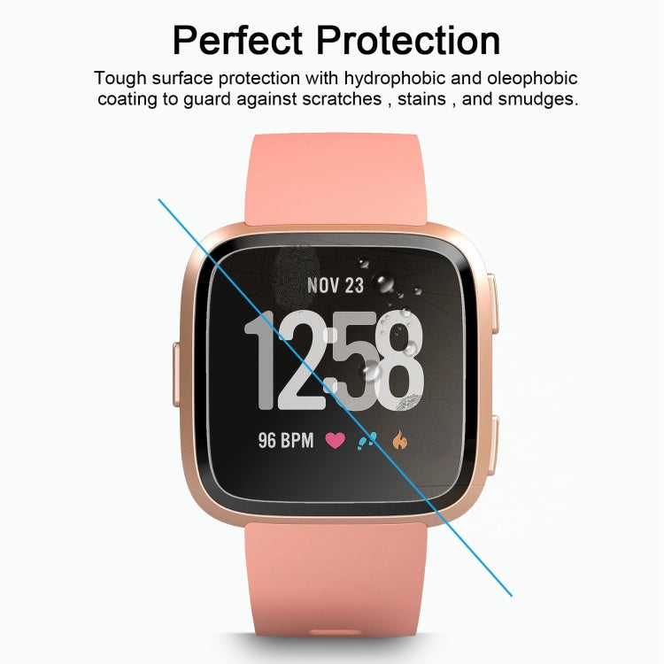 ENKAY Hat-Prince for  Fitbit Versa  0.2mm 9H Surface Hardness 2.15D Curved Edge Tempered Glass Screen Protector - Smart Wear by ENKAY | Online Shopping UK | buy2fix