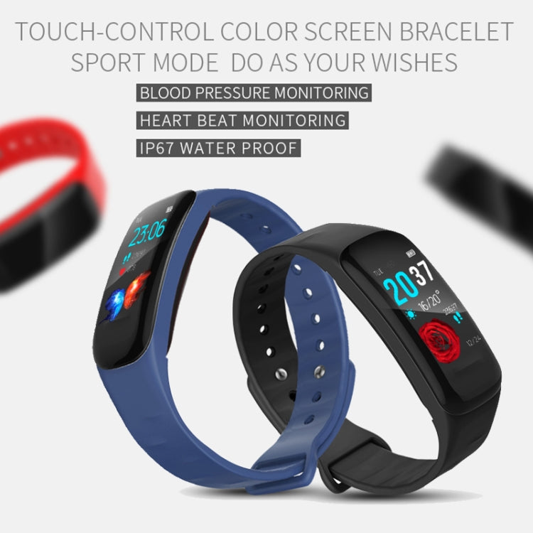 H29 1.14 inches IPS Color Screen Smart Bracelet IP67 Waterproof, Support Step Counting / Call Reminder / Heart Rate Monitoring / Sleep Monitoring (Blue) - Smart Wear by buy2fix | Online Shopping UK | buy2fix