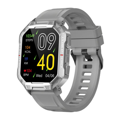 HAMTOD NX3 1.83 inch Smart Watch, Support Bluetooth Call / Sleep / Heart Rate / Blood Oxygen / Blood Pressure Monitoring (Grey) - Smart Wear by HAMTOD | Online Shopping UK | buy2fix