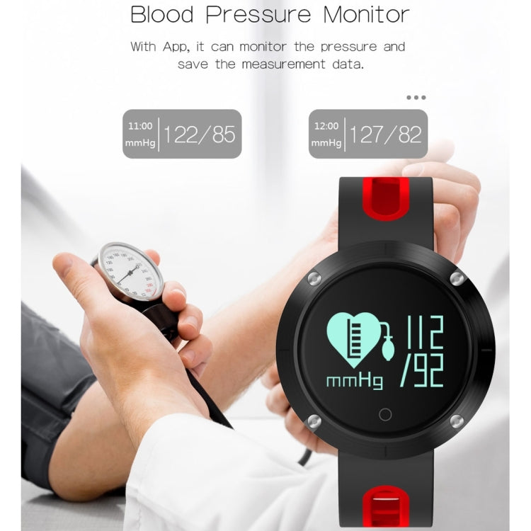 DOMINO DM58 0.95 Inch OLED Large Touch Screen Display Sport Smart Bracelet, IP68 Waterproof and Dustproof, Support Pedometer / Heart Rate Monitor / Blood Pressure Monitor / Notification Remind / Call  ... tor, Compatible with Android and iOS Phones(Black) - Smart Watches by DOMINO | Online Shopping UK | buy2fix