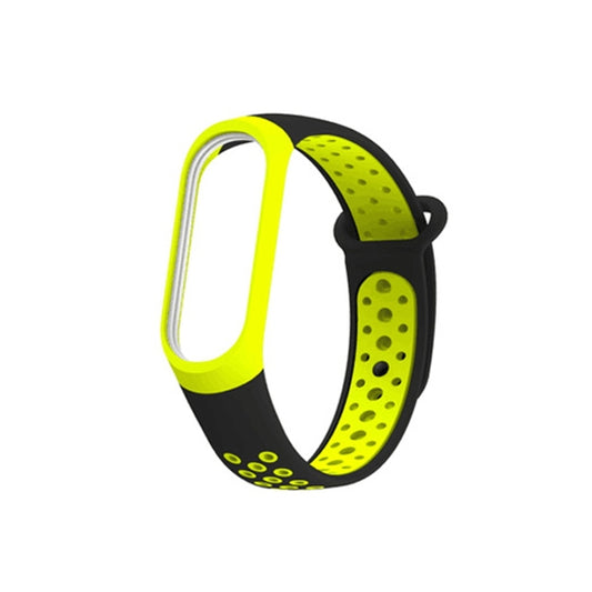 Colorful Silicone Wrist Strap Watch Band for Xiaomi Mi Band 3 & 4(Green) - Smart Wear by buy2fix | Online Shopping UK | buy2fix