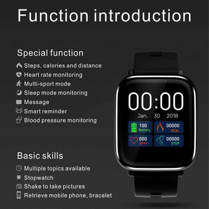 Q58S 1.3 inch TFT Touch Screen IP67 Waterproof Smartwatch, Support Call Reminder/ Heart Rate Monitoring /Blood Pressure Monitoring/ Sleep Monitoring (Grey) - Smart Wear by buy2fix | Online Shopping UK | buy2fix