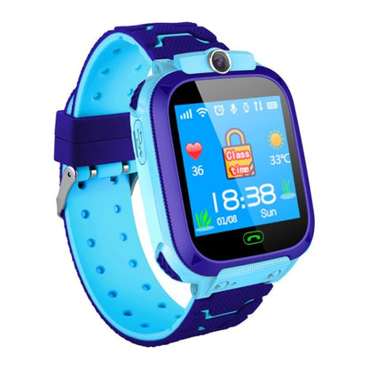 Q12 1.44 inch Color Screen Smartwatch for Children, Not Waterproof, Support LBS Positioning / Two-way Dialing / SOS / Voice Monitoring / Setracker APP (Blue) - Smart Wear by buy2fix | Online Shopping UK | buy2fix