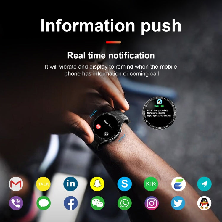 M88 Smart Watch for Men, Support Heart Rate / Blood Pressure / Oxygen Monitoring & Sleep Monitoring & Sedentary Reminder (Black) - Smart Wear by buy2fix | Online Shopping UK | buy2fix