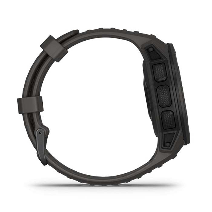 Silicone Watch Band for Garmin Instinct 22mm, Host not Included(Black) - Smart Wear by buy2fix | Online Shopping UK | buy2fix