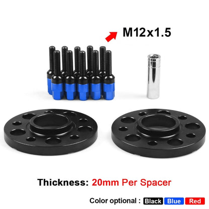 For Mercedes-Benz 20mm Car Modified Wheel Hub Flange Center Wheel Spacer with M12x1.5 Screws (Blue) - In Car by buy2fix | Online Shopping UK | buy2fix