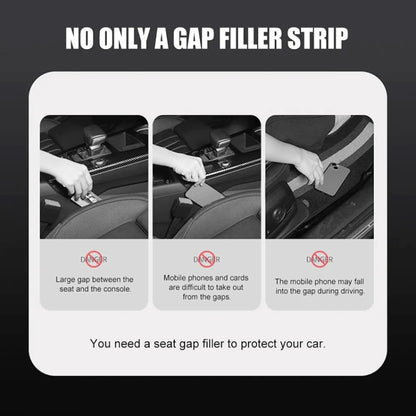 1 Pair Car Seat Gap Bar Car Interior Armrest Box Gap Leak-proof Filler (Beige) - Seat Accessories by buy2fix | Online Shopping UK | buy2fix