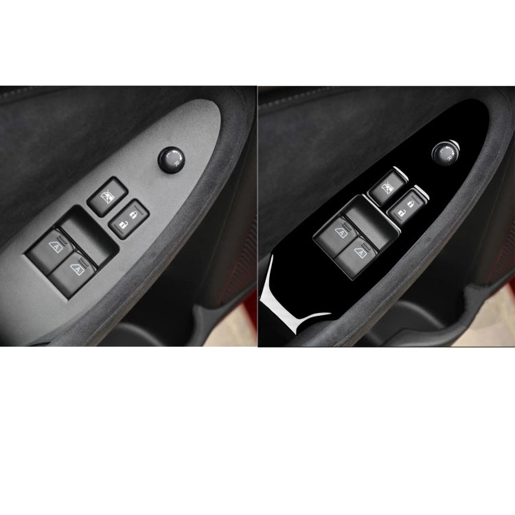 For Nissan 370Z Z34 2009- Car Driver Side Door Lift Panel Decorative Sticker, Left Drive (Black) - In Car by buy2fix | Online Shopping UK | buy2fix