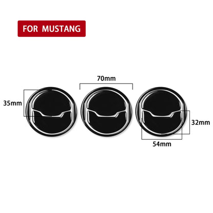 For Ford Mustang 2015-2020 9 in 1 Car Air Outlet Decorative Sticker, Left and Right Drive Universal (Black) - In Car by buy2fix | Online Shopping UK | buy2fix