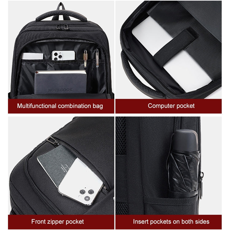 cxs-610 Multifunctional Oxford Cloth Laptop Bag Backpack (Black) - Backpack by buy2fix | Online Shopping UK | buy2fix